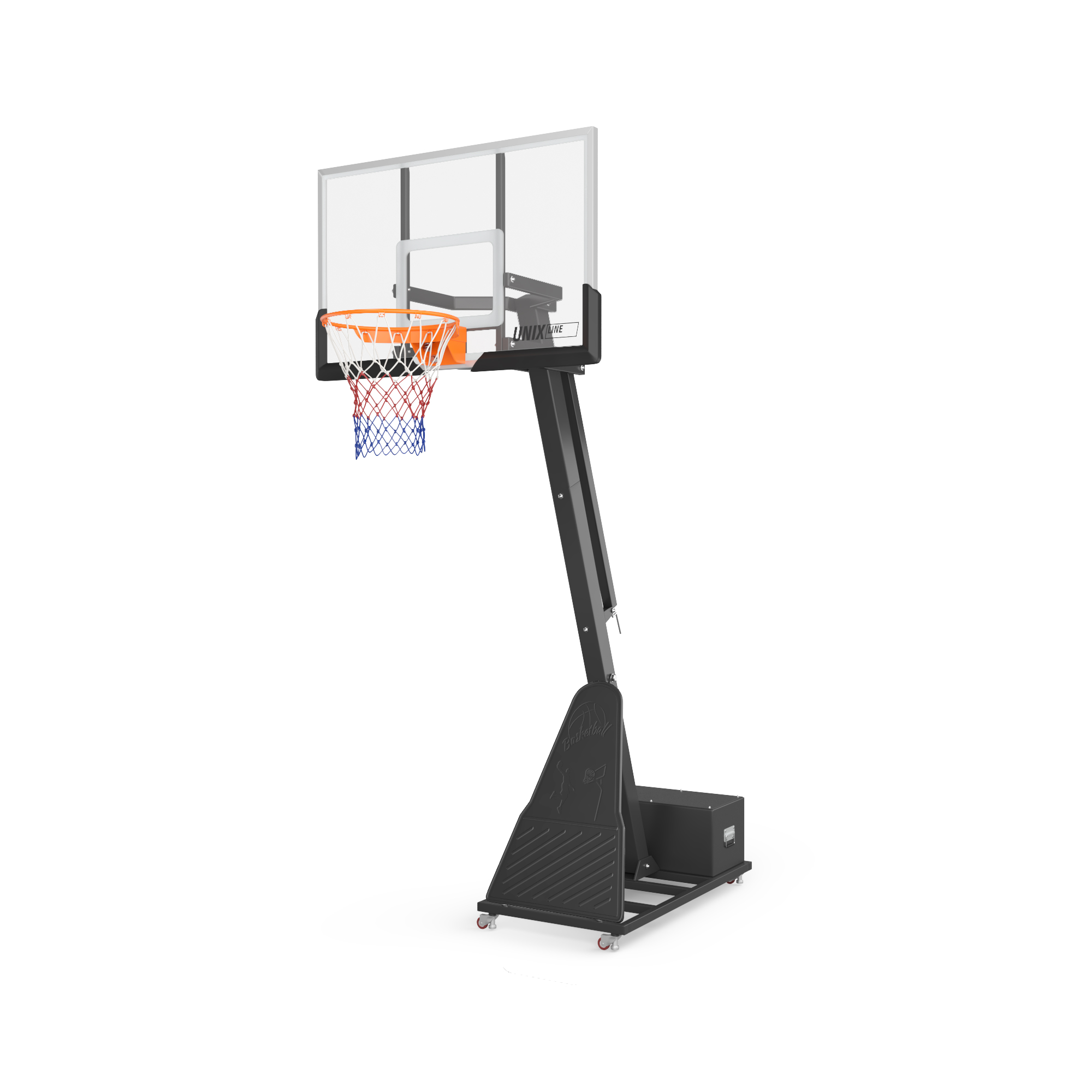 Баскетбольная стойка UNIX Line B-Stand-PC черного цвета 305 см