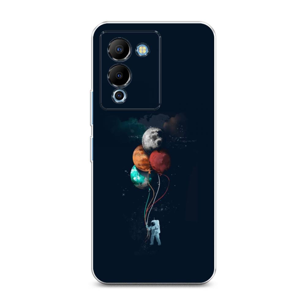 

Чехол для Infinix Note 12 G96 "Космонавт с шариками", Разноцветный, 3101550-4