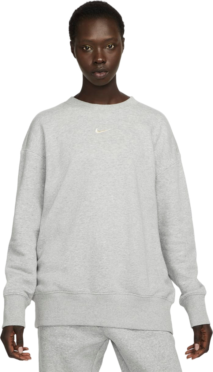 

Свитшот женский Nike W NSW PHNX FLC OS CREW серый S, W NSW PHNX FLC OS CREW