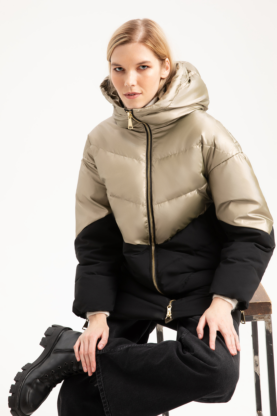 

Куртка женская Baon B0022554 бежевая S, Бежевый, B0022554