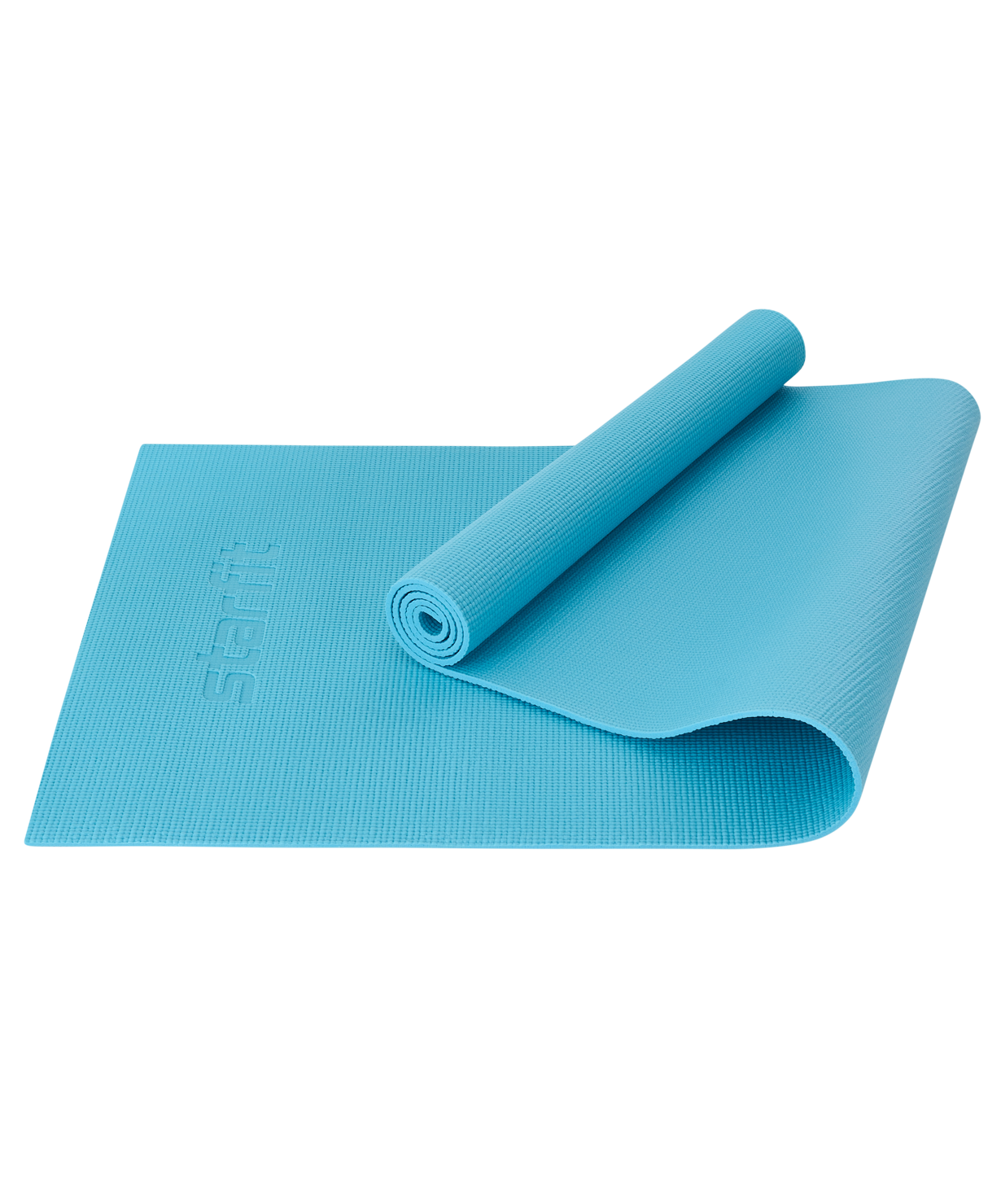 

Коврик для йоги и фитнеса Starfit Fm-101, Pvc, 183x61x0,6 см, синий пастель