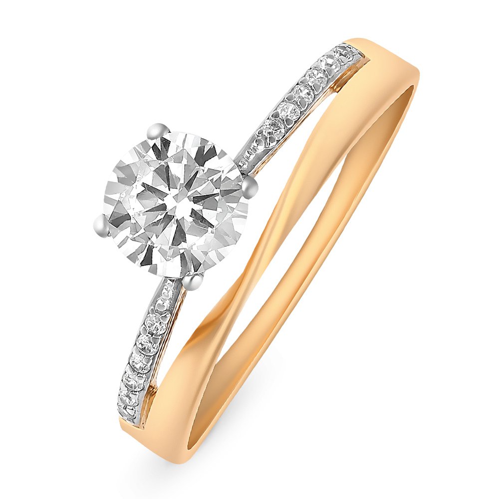 

Кольцо из красного золота с фианитом р. , 585Gold 301009597, 301009597