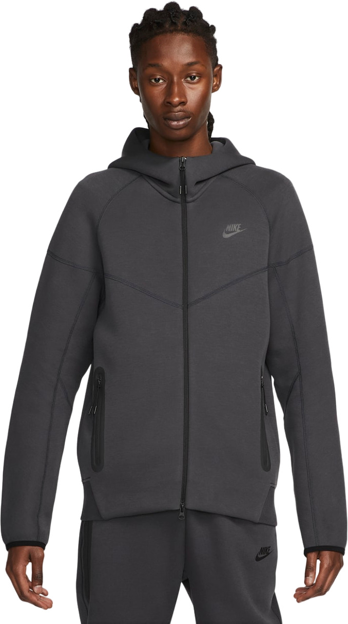 

Толстовка мужская Nike M NK TCH FLC FZ WR HOODIE серая S, Серый, M NK TCH FLC FZ WR HOODIE