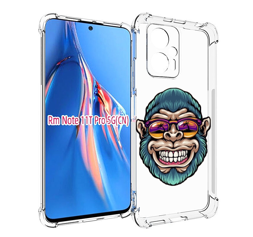 

Чехол MyPads обезьяна улыбается для Xiaomi Redmi Note 11T Pro / 11T Pro Plus / Poco X4 ..., Прозрачный, Tocco