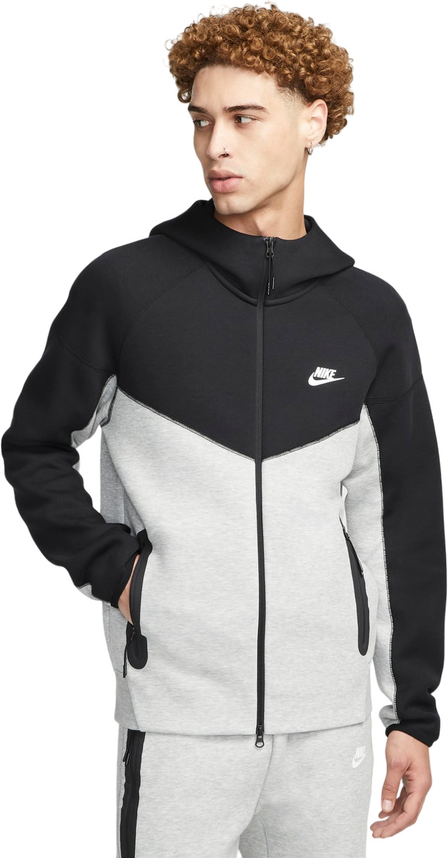 Толстовка мужская Nike M NK TCH FLC FZ WR HOODIE серая L