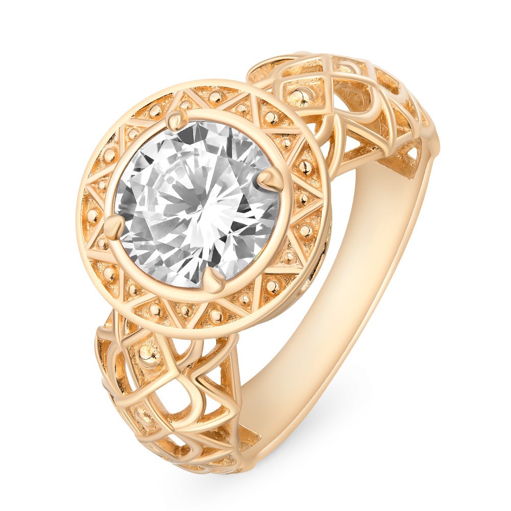 

Кольцо из красного золота с фианитом р.  585Gold 301010212, 301010212