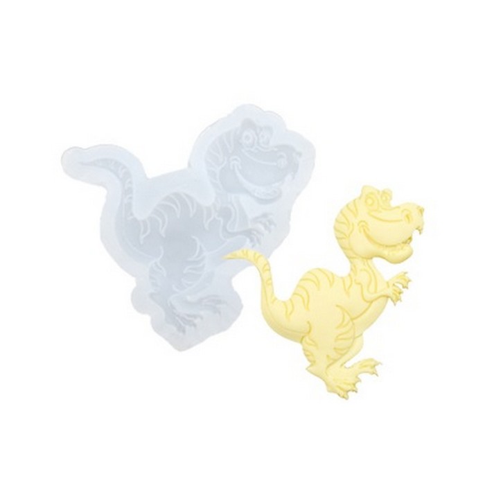 

Форма силиконовая для эпоксидной смолы «Тираннозавр», 7,2 х 7 х 0,5 см, Прозрачный