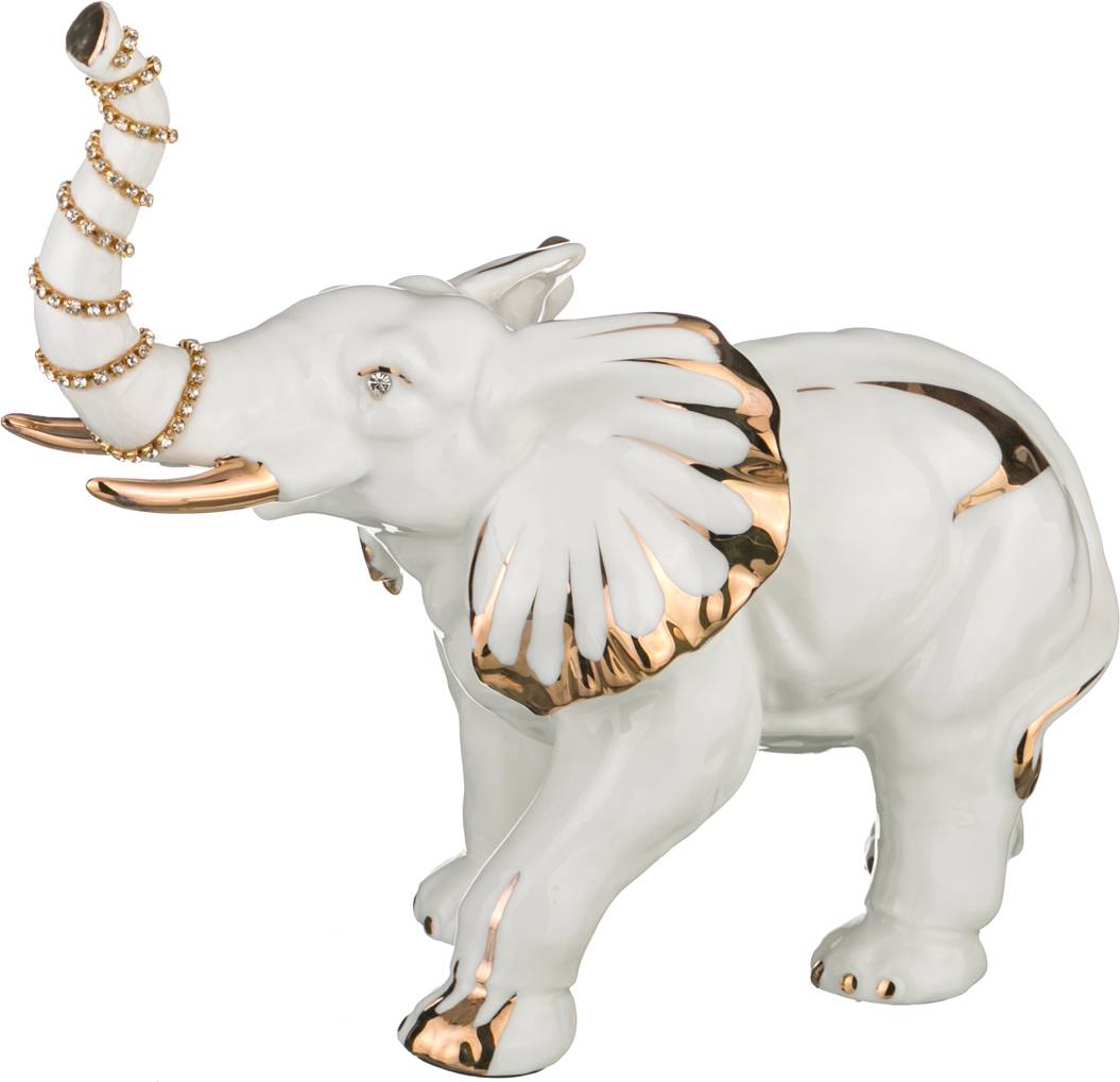 

Фигурка Lefard Oro Blanco Слон 27х12х23см фарфор 149-416_, Белый
