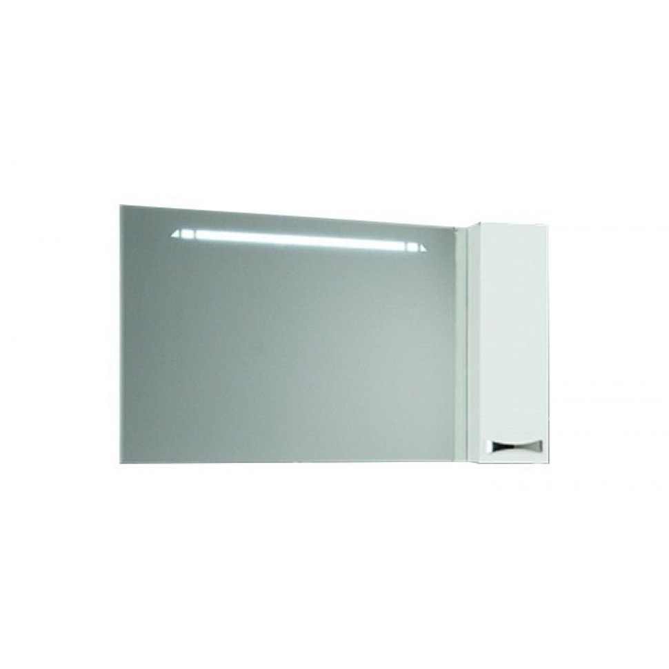 Зеркало Акватон Диор 80 шкафчик подсветка правое белый 1A168002DR01R