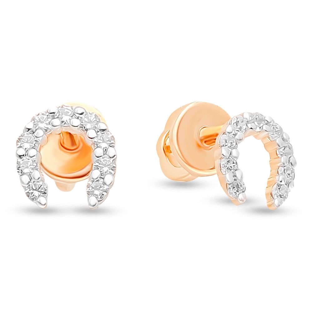 

Серьги из красного золота с фианитом 585Gold 302006365, 302006365