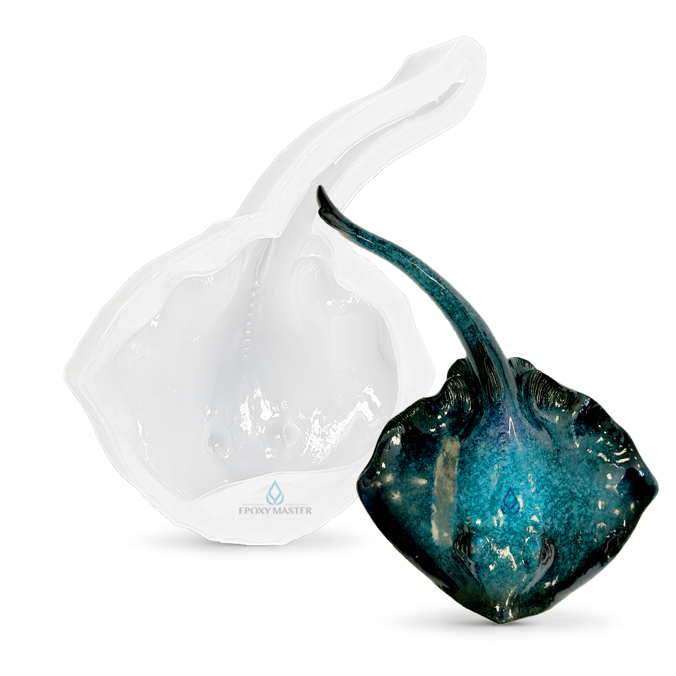 

Силиконовый молд EPOXYMASTER Скат L, 18х11,5см, Белый, Скат L