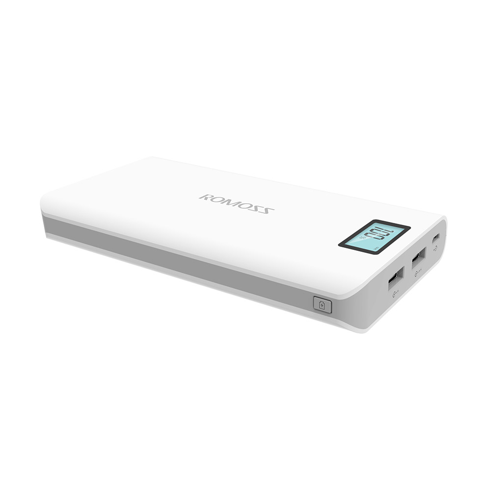 фото Универсальный внешний аккумулятор romoss solo 6 plus 16000mah (59wh) usb 5v 2.1а белый