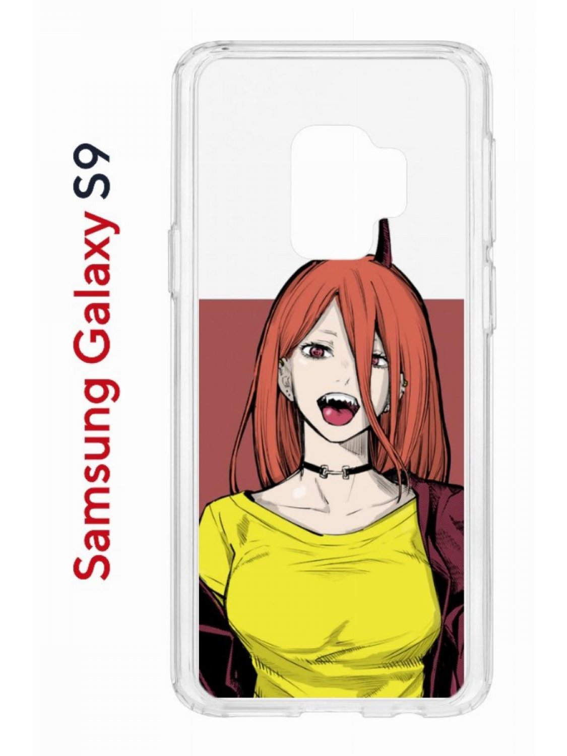 Чехол на Samsung Galaxy S9 Kruche Print POWER_cmpk,противоударный бампер,с защитой камеры