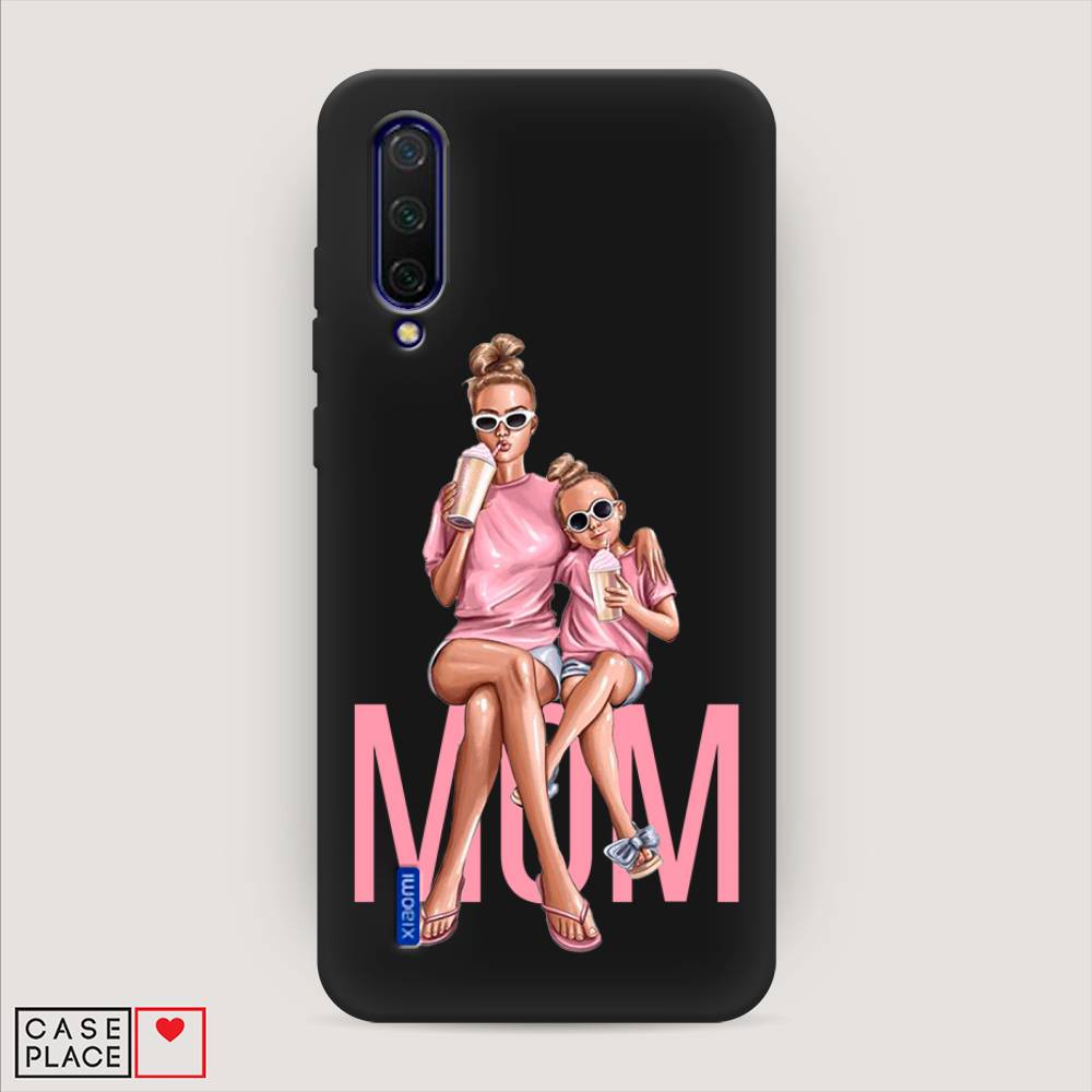 фото Матовый силиконовый чехол "lovely mom" на xiaomi mi a3 lite awog