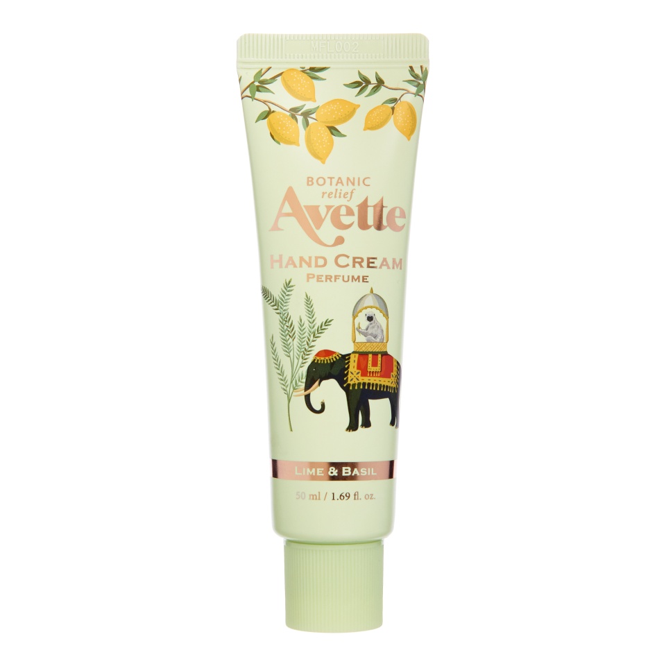 Парфюмированный крем для рук Tony Moly Avette Botanic relief Lime and Basil 142 мл 976₽