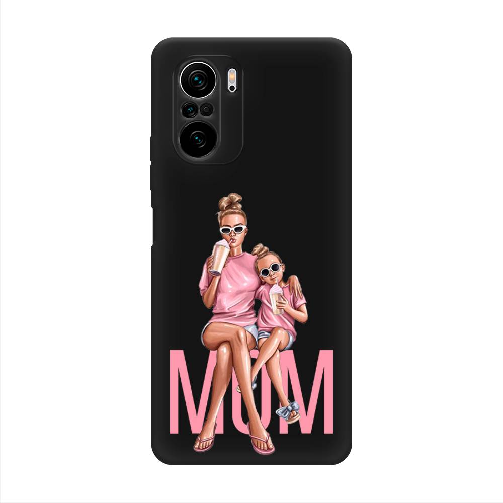 фото Матовый силиконовый чехол "lovely mom" на xiaomi poco f3 awog