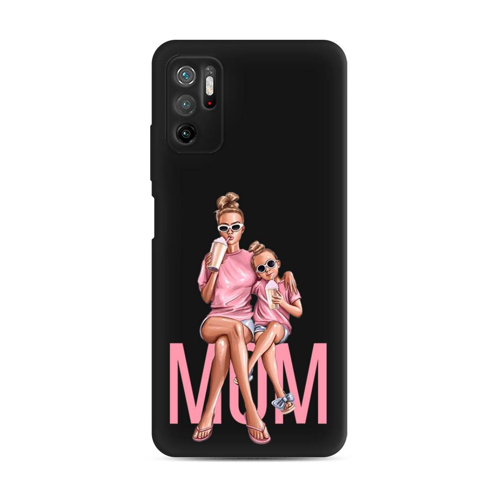 фото Матовый силиконовый чехол "lovely mom" на xiaomi poco m3 pro awog