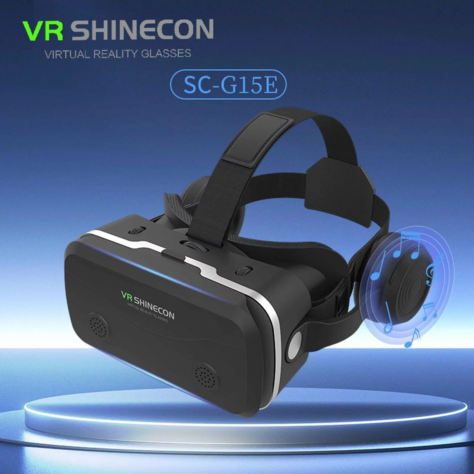 

Очки виртуальной реальности VR SHINECON SC-G15E, с наушниками, Чёрный, SC-G15E