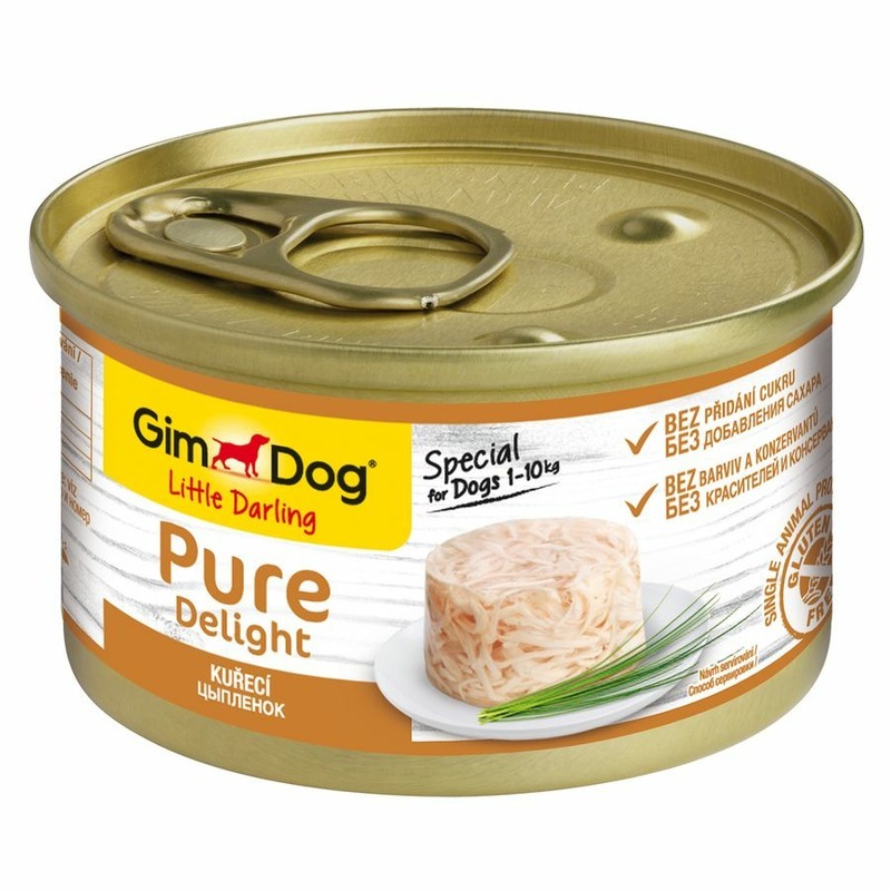 фото Влажный корм для собак gimdog pure delight ; с курицей в желе; 12шт; 85г