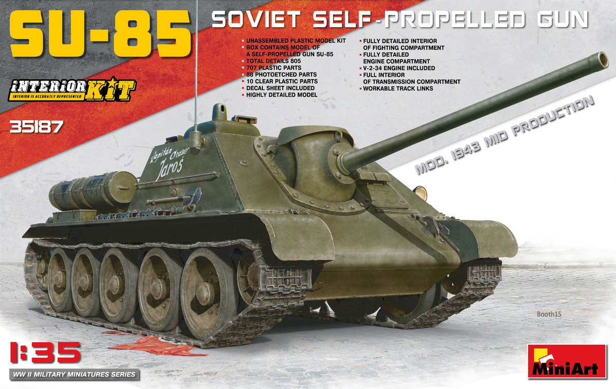 

Сборная модель MiniArt 1/35 CY-85 образца 1943 с полным интерьером 35187