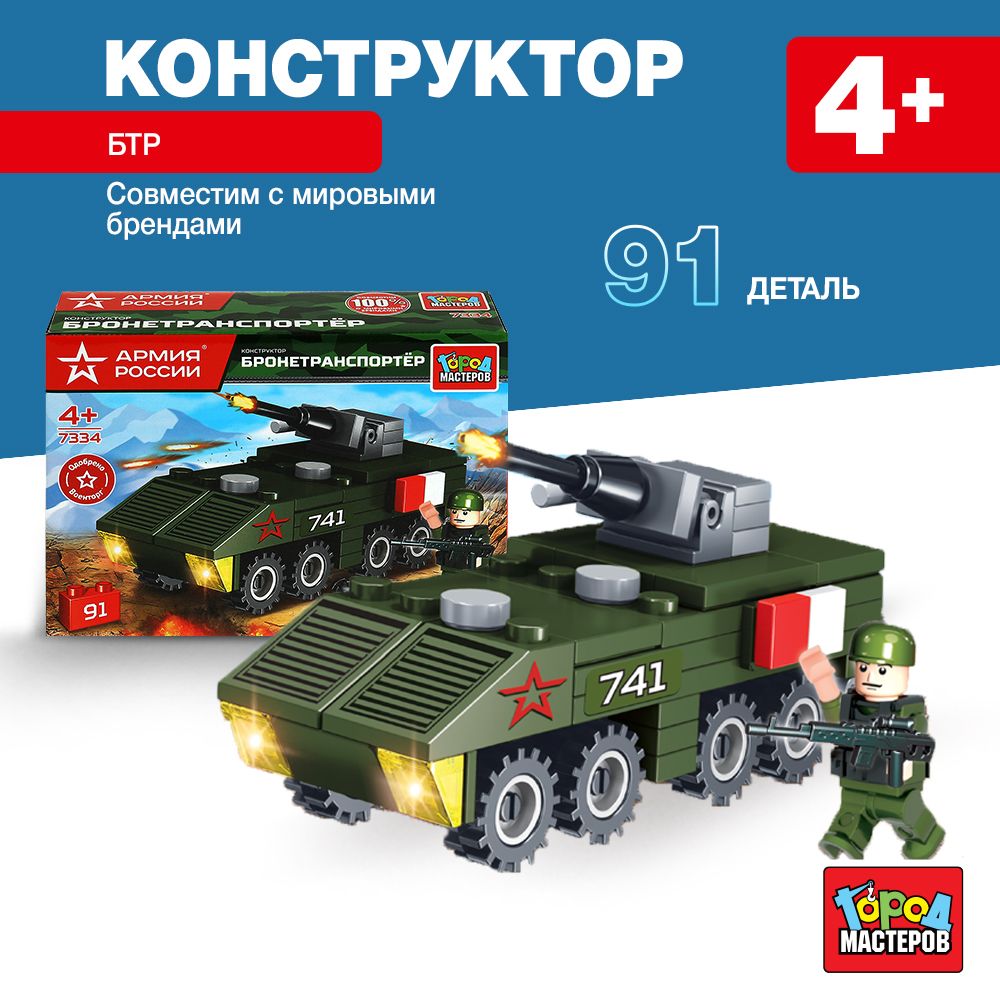 

Город мастеров Конструктор Армия России. БТР 91 деталь