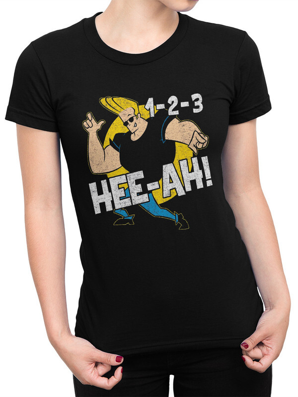 

Футболка женская Design Heroes Джонни Браво черная L, Джонни Браво
