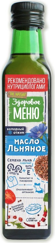 Льняное масло Dr.Naturi 0,250 л