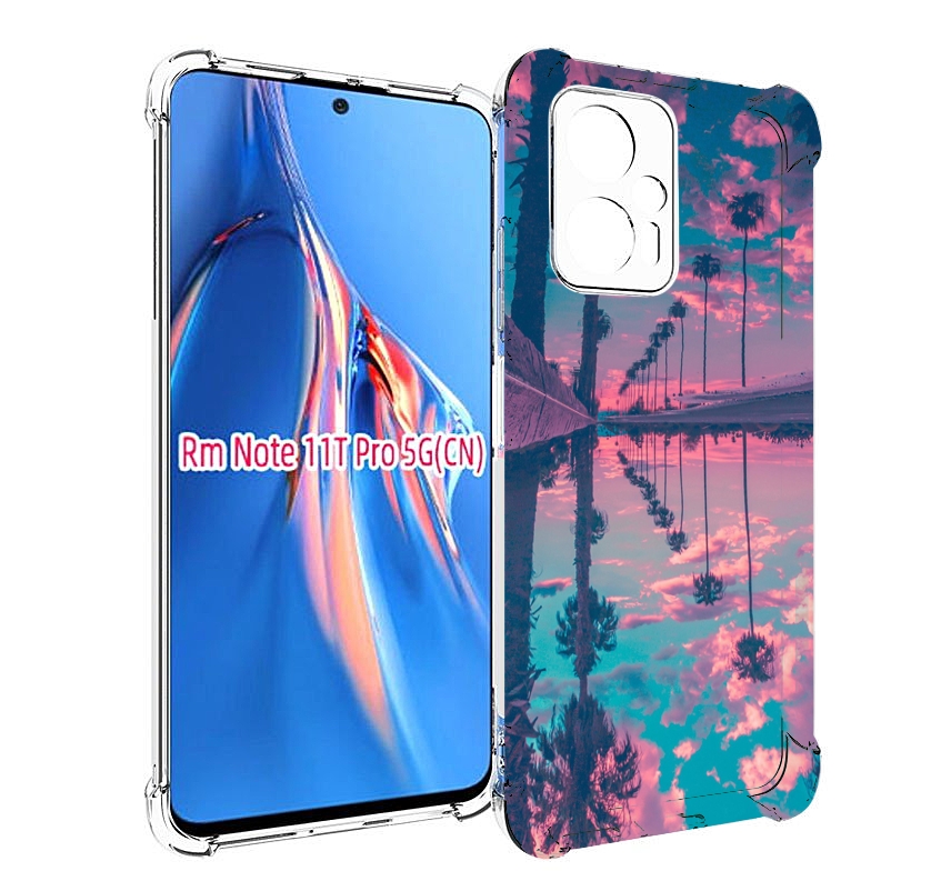 

Чехол MyPads отражение-пальм для Xiaomi Redmi Note 11T Pro / 11T Pro Plus / Poco X4 GT ..., Прозрачный, Tocco