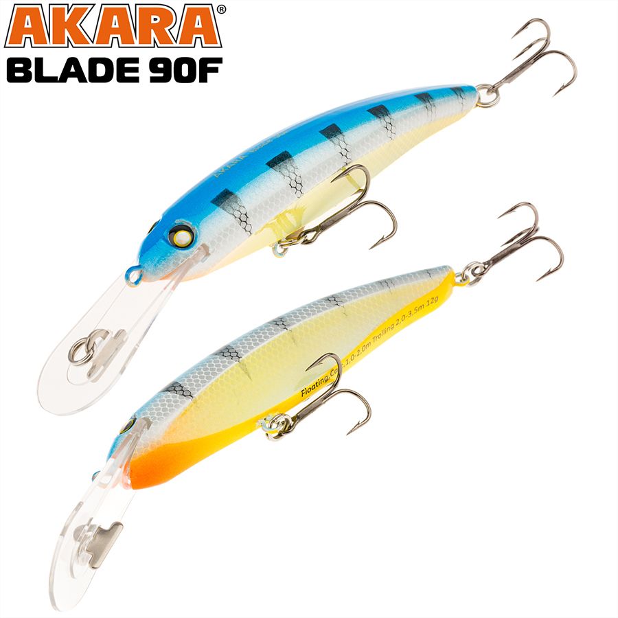 

Воблер Akara Blade 90F 12 гр 3/7 oz 3,5 in A101, Разноцветный, Blade