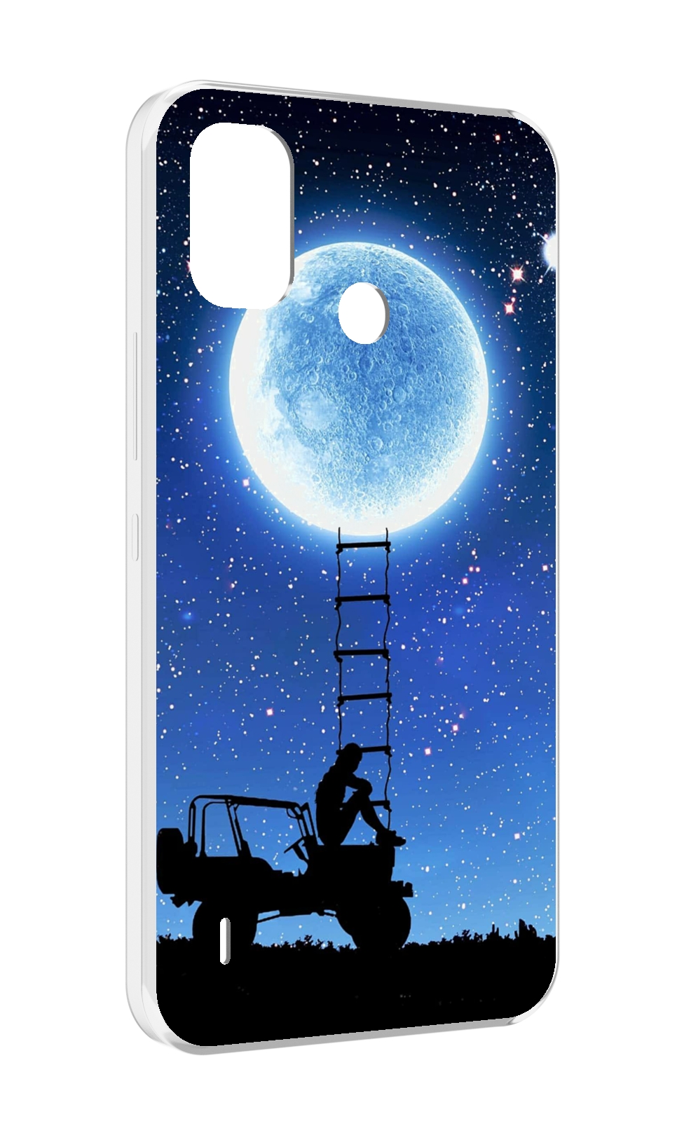 

Чехол MyPads Машина-на-лун для Itel A48, Прозрачный, Tocco