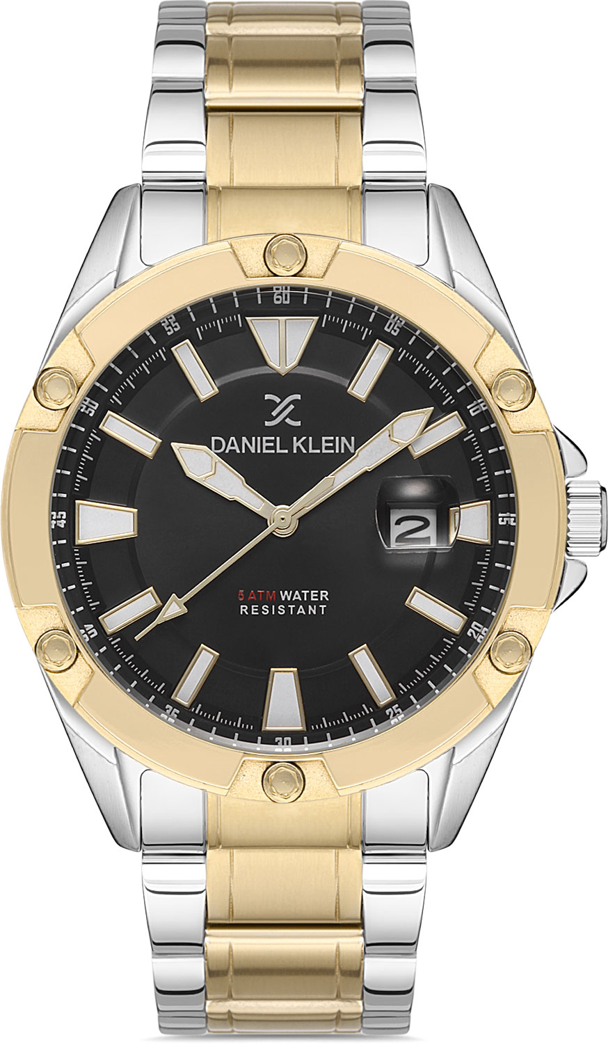 фото Наручные часы мужские daniel klein dk.1.12955-5 золотистые/серебристые