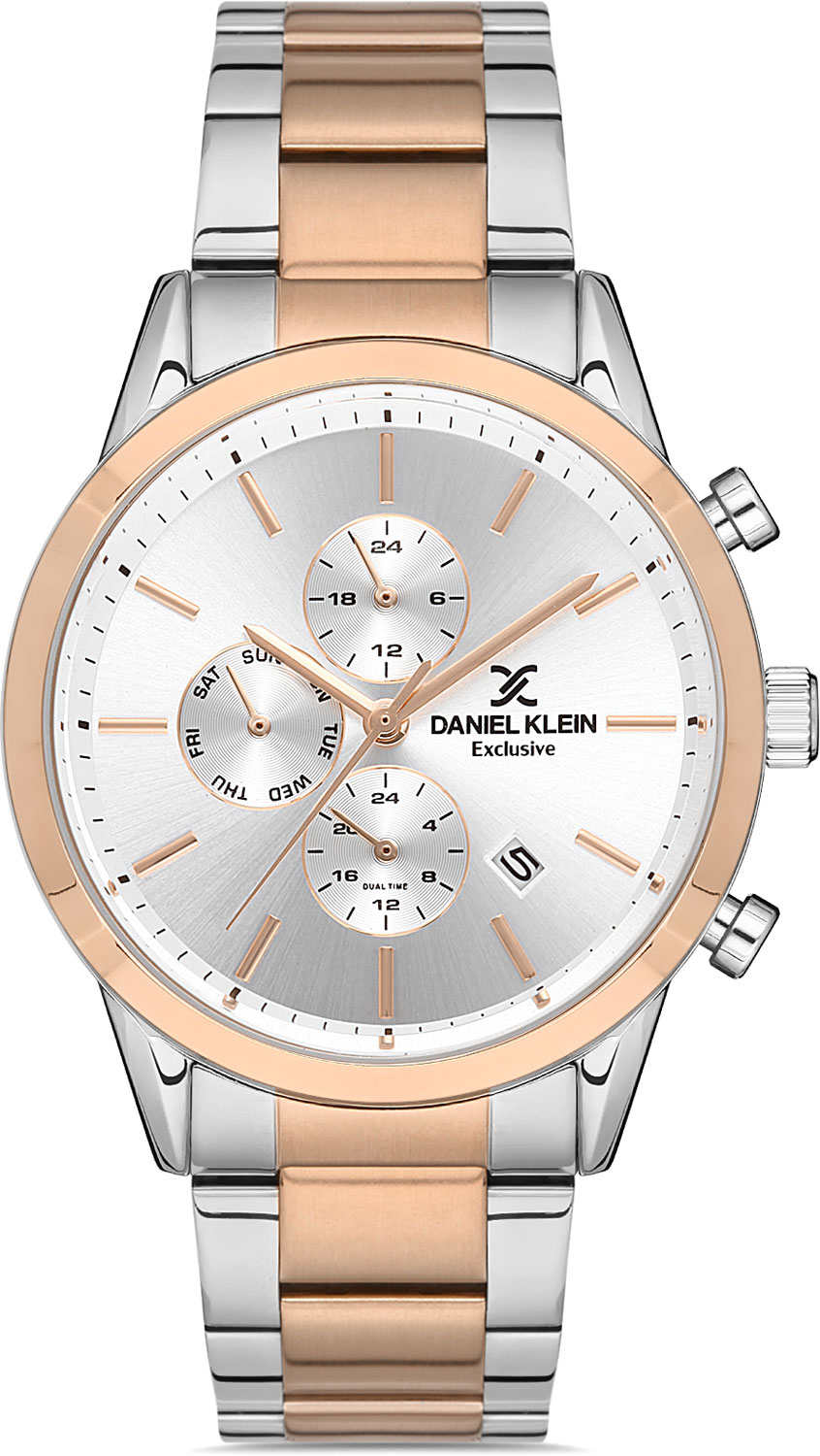 Наручные часы мужские Daniel Klein DK.1.12961-5 золотистые/серебристые