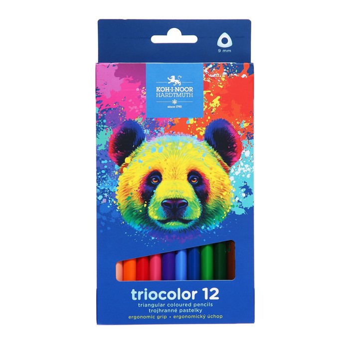 

Карандаши Jumbo 12цв K-I-N 3142 Triocolor bear, утолщ, трехгранные, карт/уп, Разноцветные