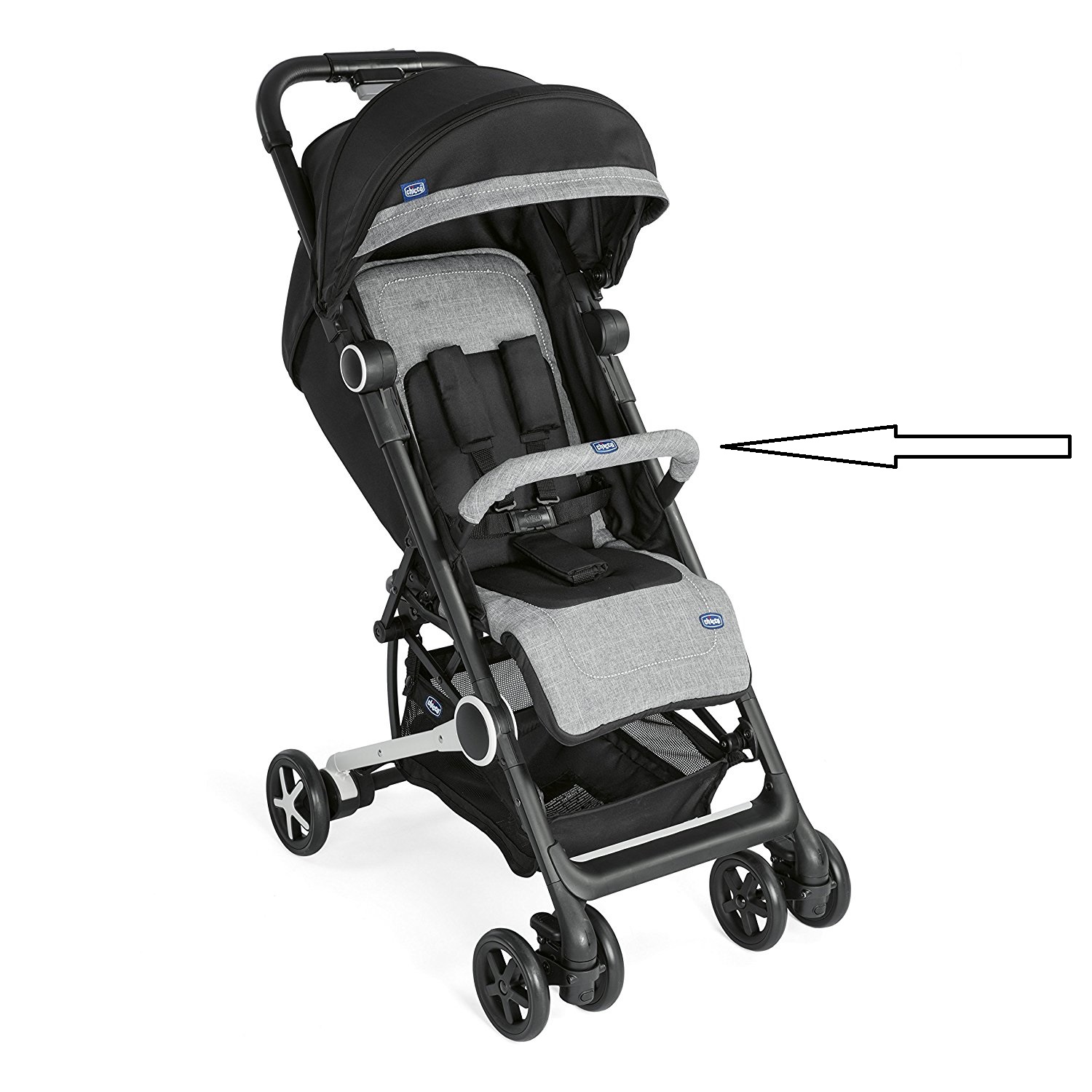 

Бампер для коляски Chicco Miinimo 2, расцветка Black Night