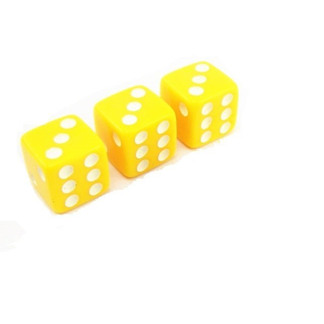 

Кости игральные пластиковые Partida 12 мм., 1шт., цвет желтый