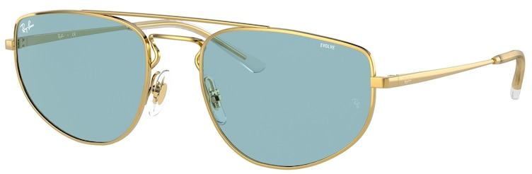 

Солнцезащитные очки унисекс Ray Ban 0RB3668 / 55 001/Q2, золотой, 0RB3668 / 55 001/Q2