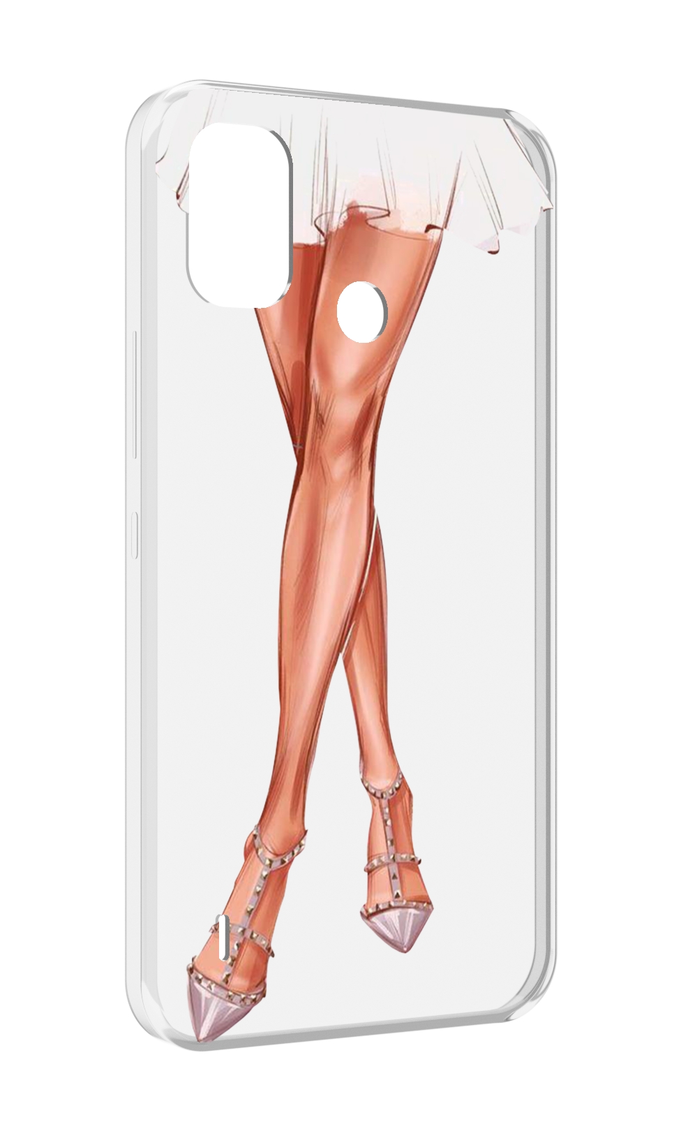

Чехол MyPads Ножки для Itel A48, Прозрачный, Tocco