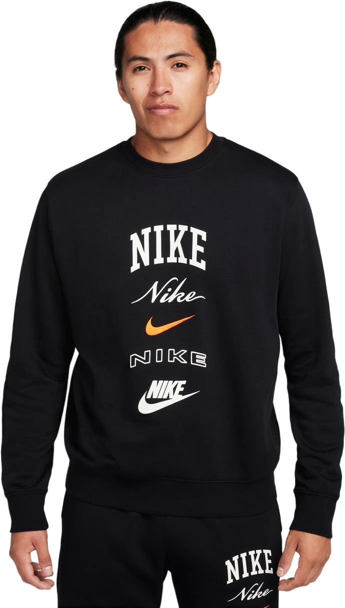 Свитшот мужской Nike M NK CLUB BB CREW STACK GX черный XL 10999₽