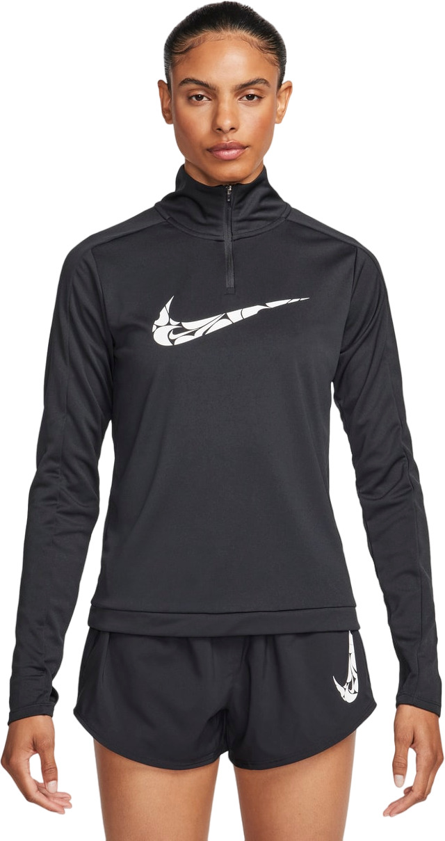 

Олимпийка женская Nike W NK SWSH HBR DF HZ MID черная S, Черный, W NK SWSH HBR DF HZ MID