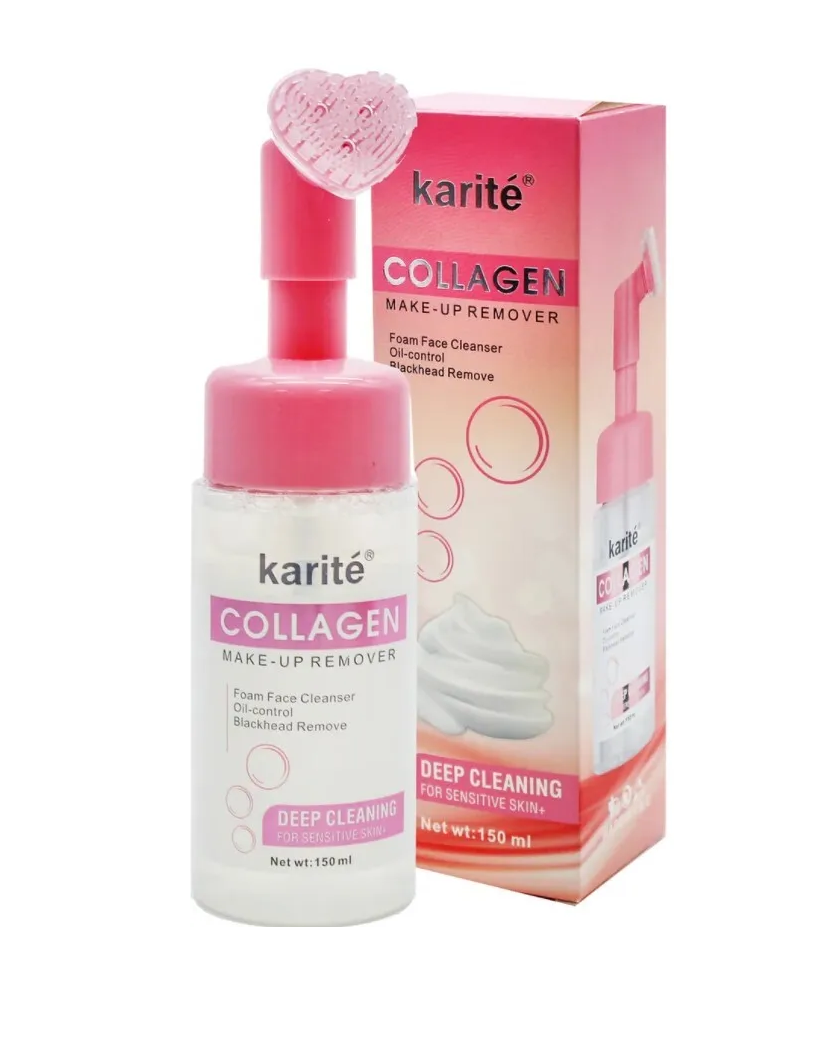 фото Пенка для умывания karite с коллагеном collagen make-up remover, 150 ml