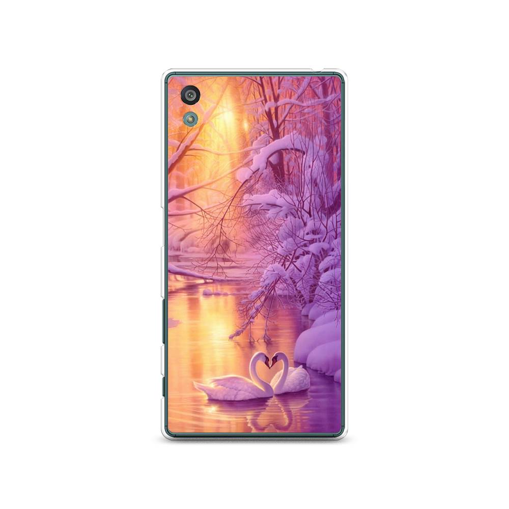 

Чехол на Sony Xperia Z5 (Z5 Dual) "Зима 1", Фиолетовый;желтый, 52150-2