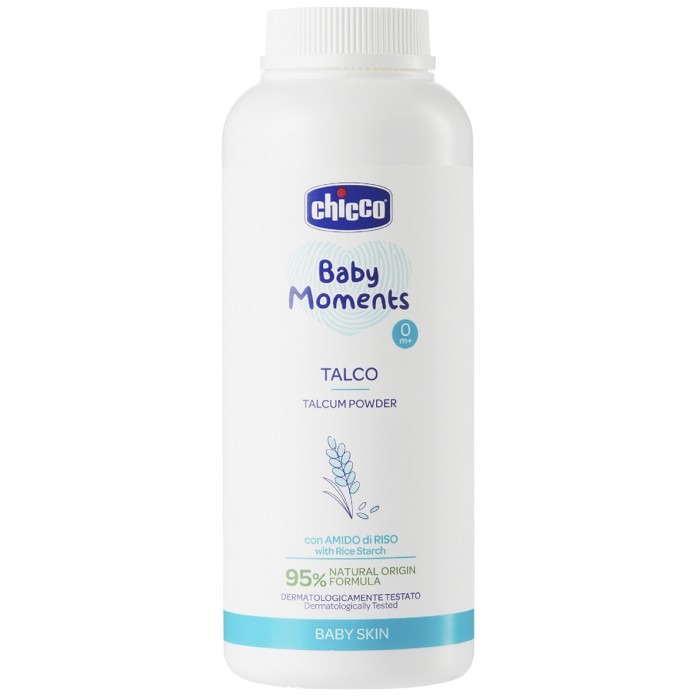 Защитный тальк Chicco Baby Moments 0м+, 150 гр