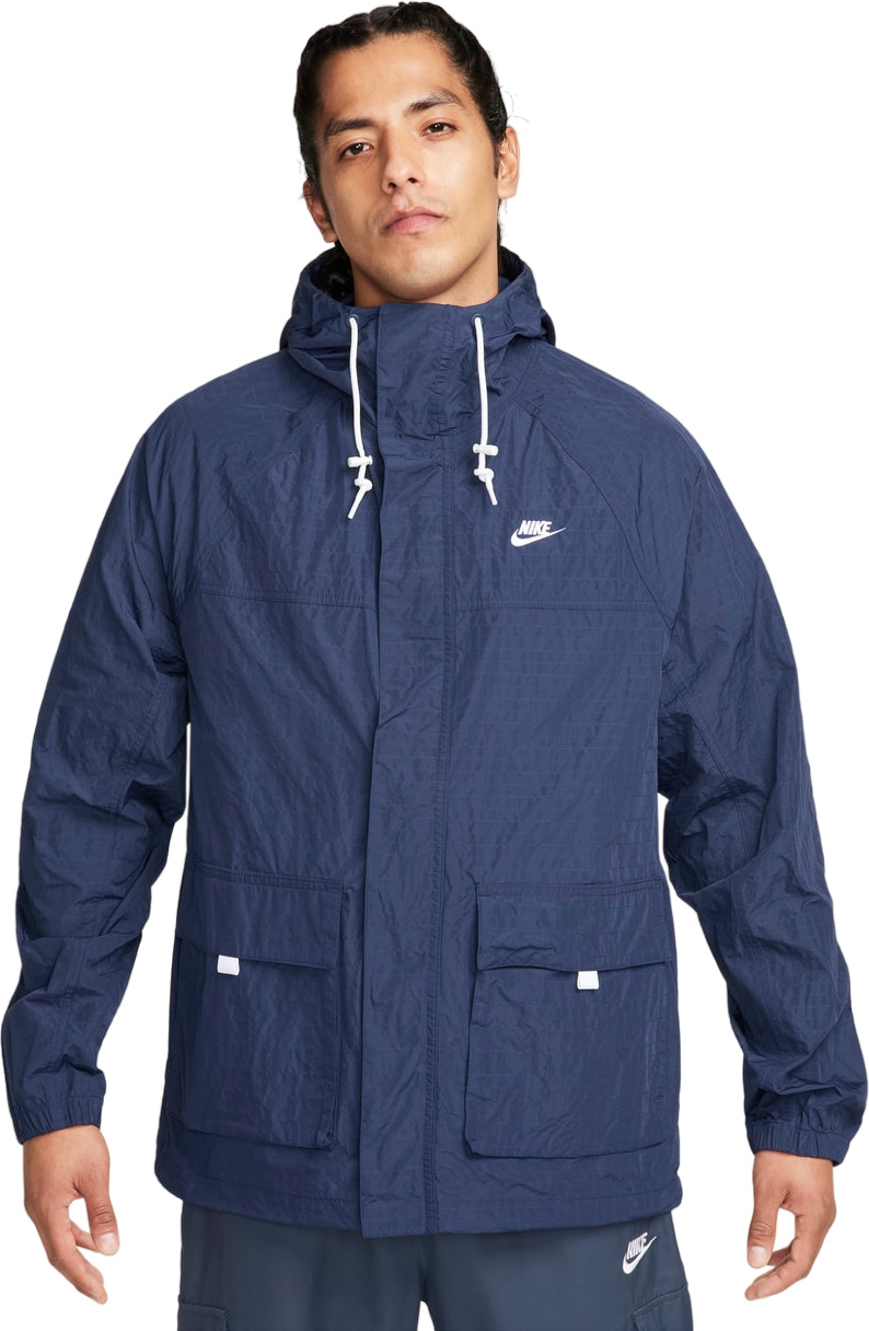 

Куртка мужская Nike M NK CLUB BOWLINE JACKET синяя S, Синий, M NK CLUB BOWLINE JACKET