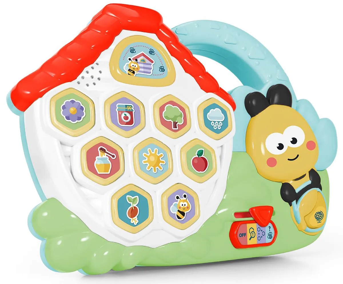 Игрушка развивающая Chicco Пчёлка (на 4х языках) 2г+ развивающая игрушка chicco электронная пчелка