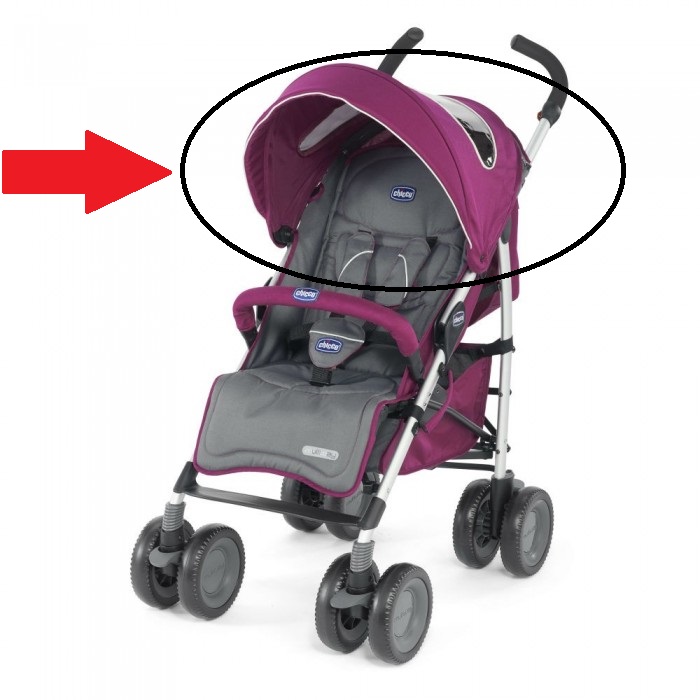 

Капюшон для коляски Chicco MultiWay Evo цвет Fuchsia