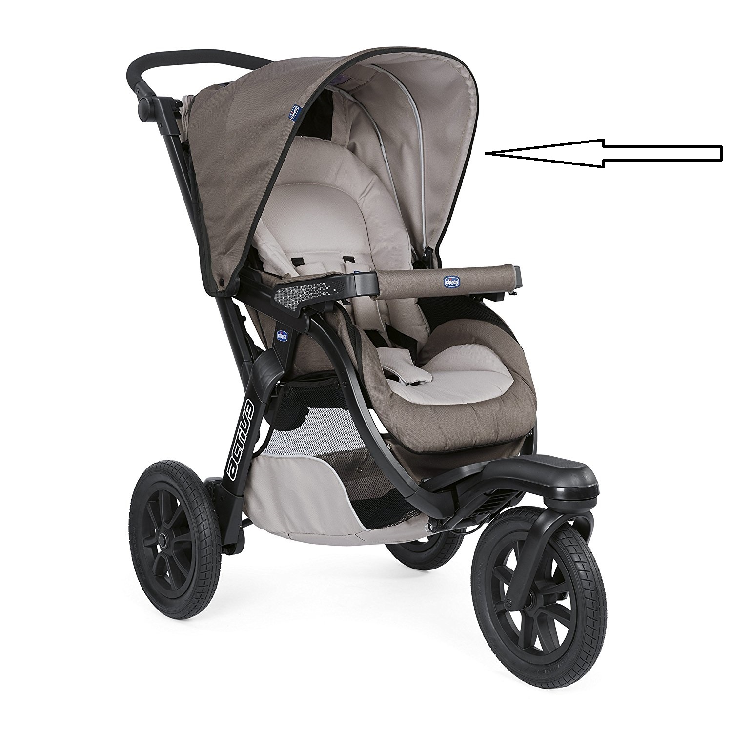 

Капюшон к коляске Chicco Activ3 Grey