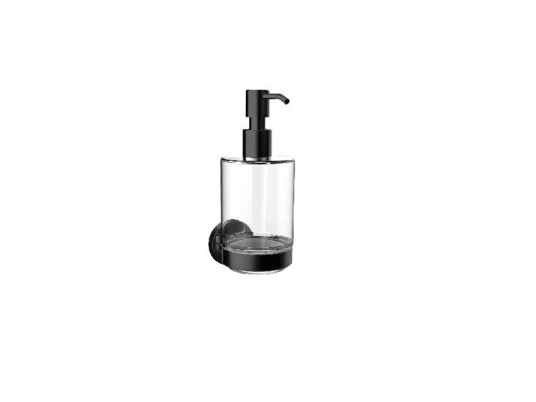 фото Дозатор для жидкого мыла, emco, round, механический цвет колбы-прозрачный глянцевый