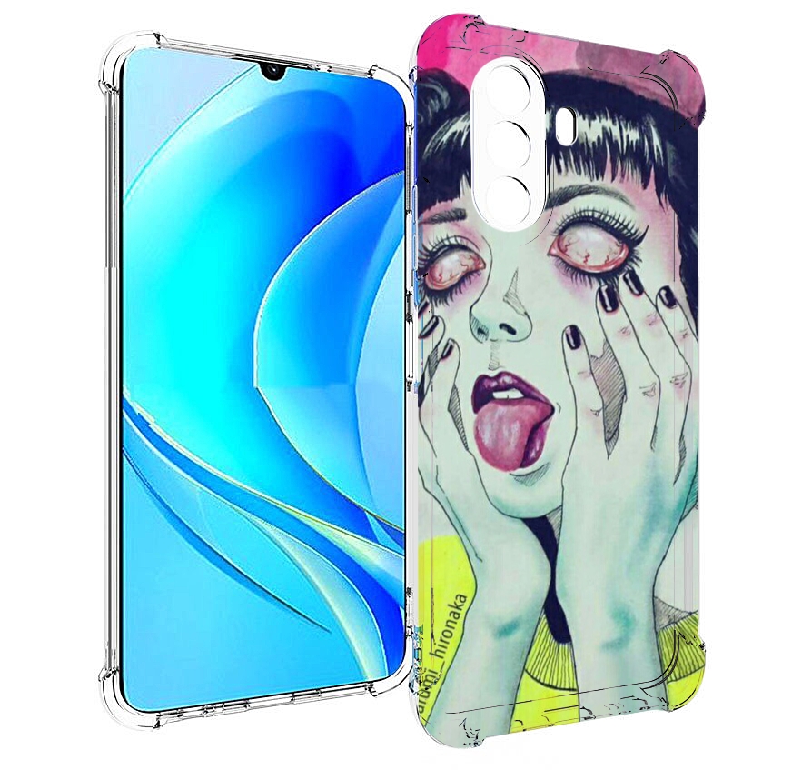 

Чехол MyPads девушка без зрачков для Huawei Nova Y70 / Nova Y70 Plus (MGA-LX9N), Прозрачный, Tocco