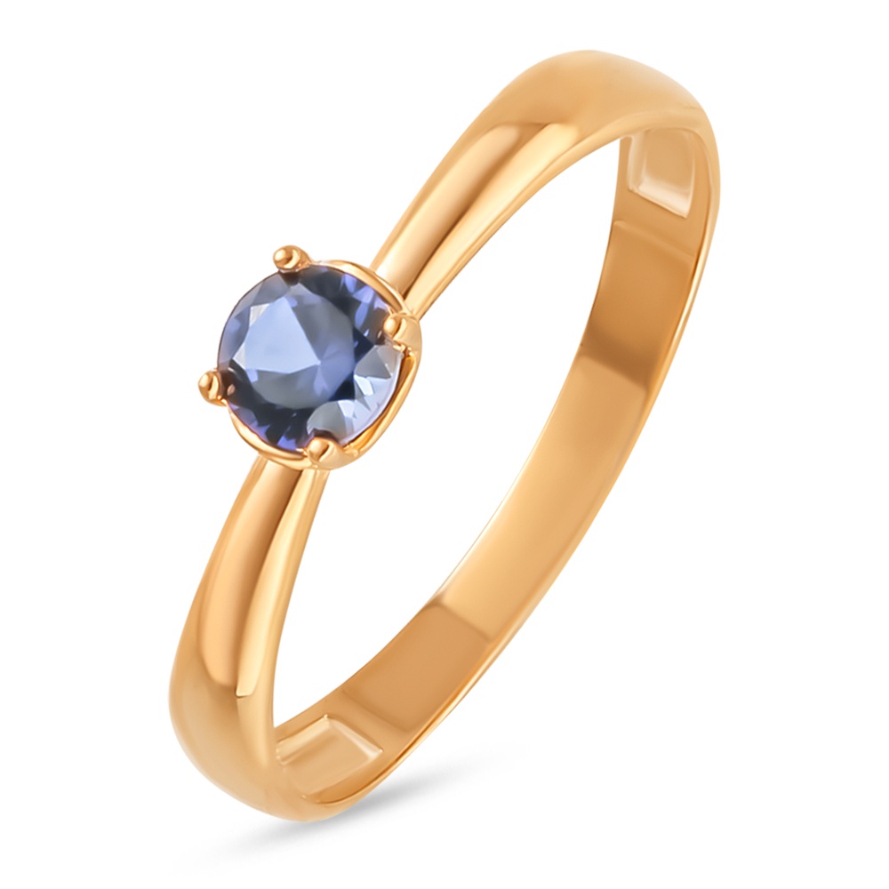

Кольцо из красного золота с сапфиром искусственным р.  585Gold 199000328, 199000328