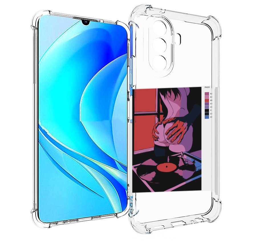 

Чехол MyPads девушка красивая сзади женский для Huawei Nova Y70 / Nova Y70 Plus, Прозрачный, Tocco